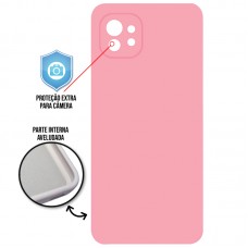 Capa para Xiaomi Mi 11 - Case Silicone Cover Protector Rosa
